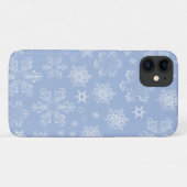Schneeflockenmuster, weiße Schneeflocken, Schnee, Case-Mate iPhone Hülle (Rückseite (Horizontal))