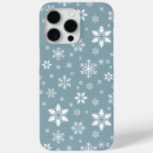 Schneeflockenmuster, weiße Schneeflocken, Schnee, Case-Mate iPhone Hülle (Rückseite)