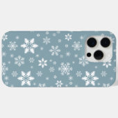 Schneeflockenmuster, weiße Schneeflocken, Schnee, Case-Mate iPhone Hülle (Rückseite (Horizontal))