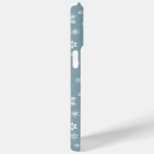 Schneeflockenmuster, weiße Schneeflocken, Schnee, Case-Mate iPhone Hülle (Rückseite / Rechts)