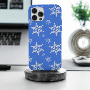 Schneeflockenmuster, weiße Schneeflocken, Schnee, Case-Mate iPhone Hülle
