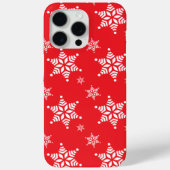 Schneeflockenmuster, weiße Schneeflocken, Schnee, Case-Mate iPhone Hülle (Rückseite)