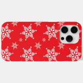 Schneeflockenmuster, weiße Schneeflocken, Schnee, Case-Mate iPhone Hülle (Rückseite (Horizontal))