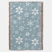 Schneeflockenmuster, weiße Schneeflocken, Schnee,  Decke (Vorderseite Vertikal)