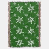 Schneeflockenmuster, weiße Schneeflocken, Schnee,  Decke (Vorderseite Vertikal)