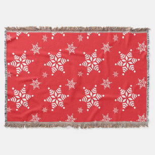 Schneeflockenmuster, weiße Schneeflocken, Schnee,  Decke