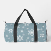 Schneeflockenmuster, weiße Schneeflocken, Schnee, Duffle Bag (Vorderseite)