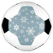 Schneeflockenmuster, weiße Schneeflocken, Schnee,  Fußball (Gedreht)