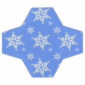 Schneeflockenmuster, weiße Schneeflocken, Schnee,  Fußball (Flach)