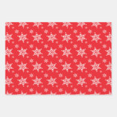 Schneeflockenmuster, weiße Schneeflocken, Schnee, Geschenkpapier Set (Vorderseite 2)