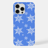 Schneeflockenmuster, weiße Schneeflocken, Schnee, iPhone Hülle (Rückseite)