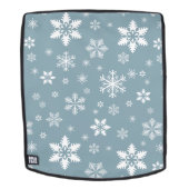 Schneeflockenmuster, weiße Schneeflocken, Schnee,  Rucksack (Abnehmbare Front)