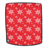 Schneeflockenmuster, weiße Schneeflocken, Schnee,  Rucksack (Abnehmbare Front)