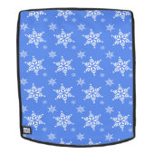 Schneeflockenmuster, weiße Schneeflocken, Schnee, Rucksack (Abnehmbare Front)
