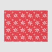 Schneeflockenmuster, weiße Schneeflocken, Schnee,  Seidenpapier (Vorderseite)