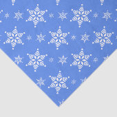 Schneeflockenmuster, weiße Schneeflocken, Schnee, Seidenpapier (Ausschnitt)