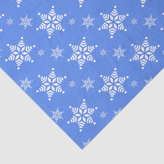 Schneeflockenmuster, weiße Schneeflocken, Schnee, Seidenpapier (Ausschnitt)