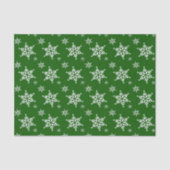 Schneeflockenmuster, weiße Schneeflocken, Schnee,  Seidenpapier (Vorderseite)