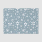 Schneeflockenmuster, weiße Schneeflocken, Schnee,  Seidenpapier (Vorderseite)