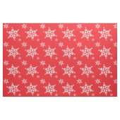 Schneeflockenmuster, weiße Schneeflocken, Schnee, Stoff (Fat Quarter (45,7 x 55,9 cm))