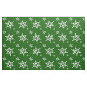 Schneeflockenmuster, weiße Schneeflocken, Schnee,  Stoff (Fat Quarter (45,7 x 55,9 cm))