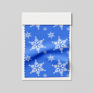 Schneeflockenmuster, Weiße Schneeflocken, Schnee,  Stoff