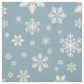Schneeflockenmuster, weiße Schneeflocken, Schnee, Stoff (Muster)