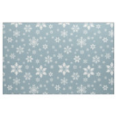 Schneeflockenmuster, weiße Schneeflocken, Schnee, Stoff (Fat Quarter (45,7 x 55,9 cm))