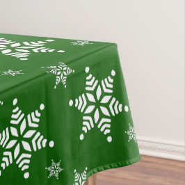 Schneeflockenmuster, weiße Schneeflocken, Schnee,  Tischdecke