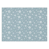 Schneeflockenmuster, weiße Schneeflocken, Schnee,  Tischdecke (Vorderseite (Horizontal))
