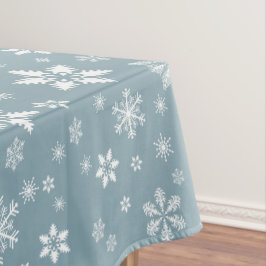 Schneeflockenmuster, weiße Schneeflocken, Schnee,  Tischdecke