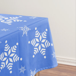 Schneeflockenmuster, weiße Schneeflocken, Schnee,  Tischdecke