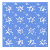 Schneeflockenmuster, weiße Schneeflocken, Schnee,  Würfel (Vorderseite)