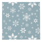 Schneeflockenmuster, weiße Schneeflocken, Schnee,  Würfel (Vorderseite)