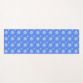 Schneeflockenmuster, weiße Schneeflocken, Schnee,  Yogamatte (Vorderseite (Horizontal))