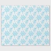 Schneeflockenpapier aus Eiskristall, gefroren Geschenkpapier (Flach)