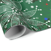 Schneeflockenpapier für Weihnachten Geschenkpapier (Rolleneckpunkt)