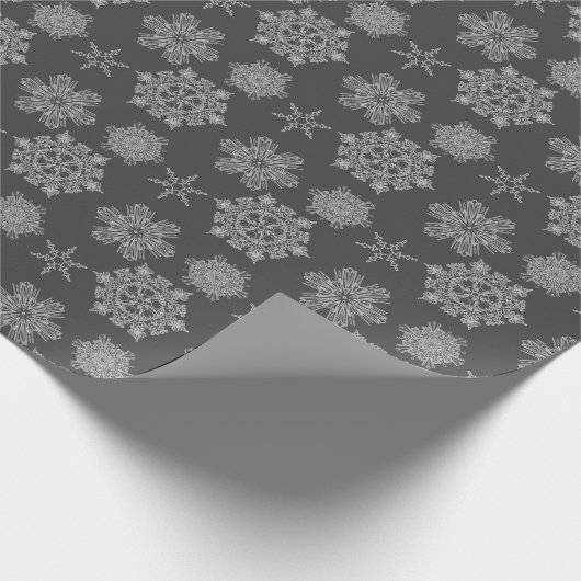 Schneeflockenpapier Geschenkpapier (Ecke)