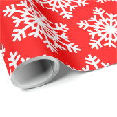 Schneeflockenpapier Geschenkpapier (Rolleneckpunkt)