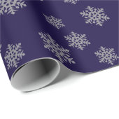 Schneeflockenpapier Geschenkpapier (Rolleneckpunkt)