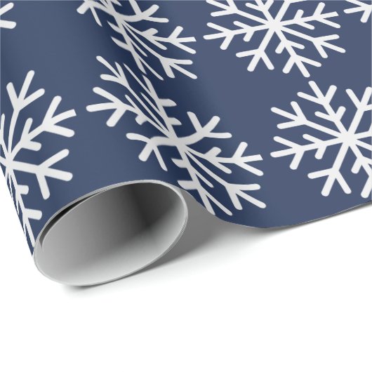 Schneeflockenpapier Geschenkpapier (Rolleneckpunkt)