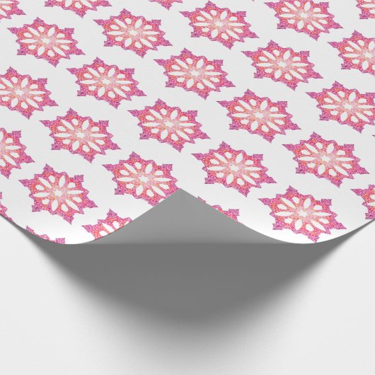 Schneeflockenpapier Geschenkpapier (Ecke)