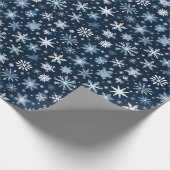 Schneeflockenpapier Geschenkpapier (Ecke)