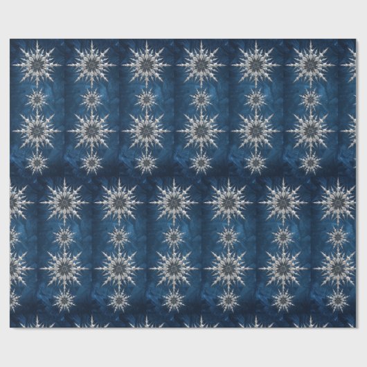 Schneeflockenpapier Geschenkpapier (Flach)