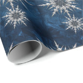 Schneeflockenpapier Geschenkpapier (Rolleneckpunkt)