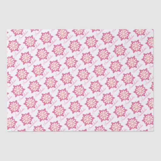 Schneeflockenpapier Seidenpapier (Vorderseite)