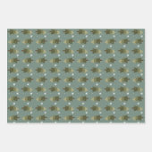 Schneeflockenpapier, Set von 3 Blättern Geschenkpapier Set (Vorderseite)