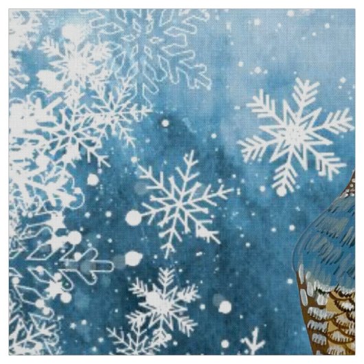 Schneeflockenquail Stoff (Muster)