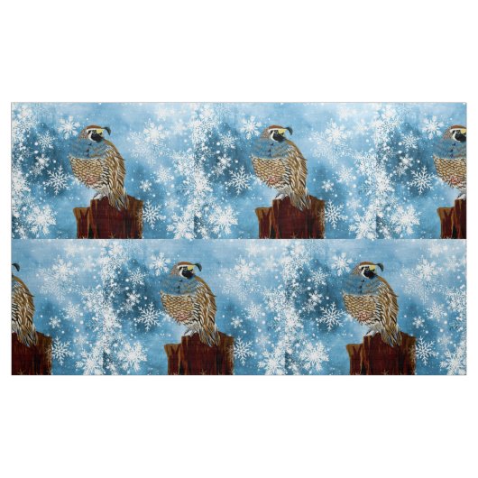 Schneeflockenquail Stoff (Yard (91,4 cm))