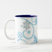 Schneeflockeschale Zweifarbige Tasse (Links)